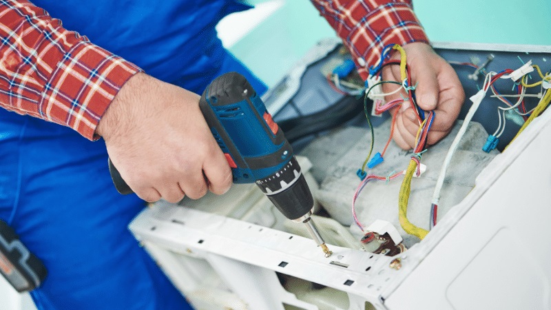 Pursaklar Grundig Grundig çamaşır makinesi kart tamiri – Su almama arızası orijinal parça ile giderildi. - Teknik servis örneği