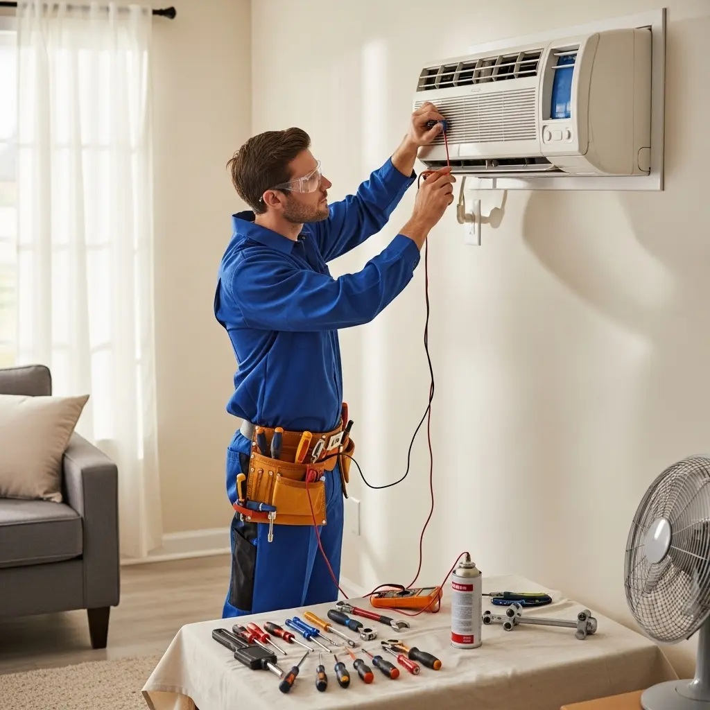 Pursaklar Grundig Grundig klima gaz dolumu ve bakım – Enerji verimliliği artırıldı. - Teknik servis örneği